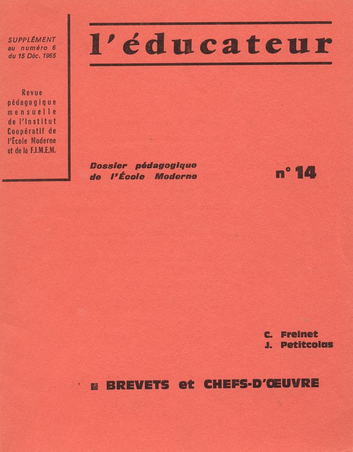 Des brevets Freinet