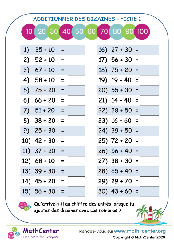 Calcul mental dans la classe